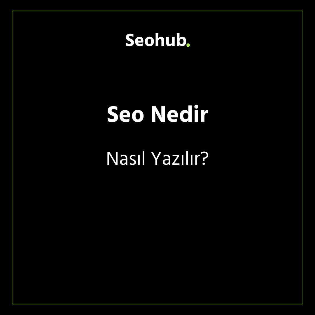 Seo Nedir?